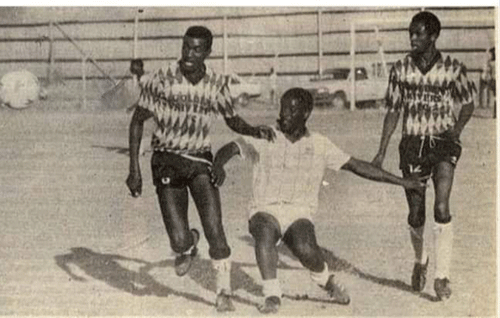 action jpg Transitioned from taker to giver…meet football playing Traffic Cop Allu Hailonga