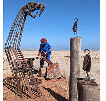 ’ Retreat exhibition in Oranjemund