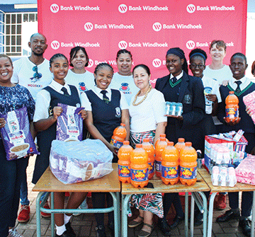 bank windhoek Bank Windhoek supports schools with basic needs