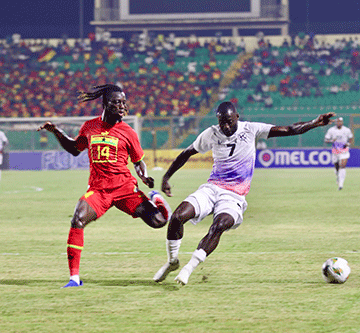 brave warriors 1 Ghana, Namibia settle for draw