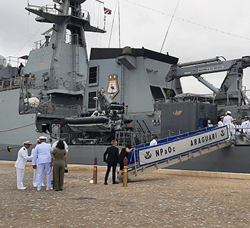 brazil Brazilian naval ship visits Walvis Bay