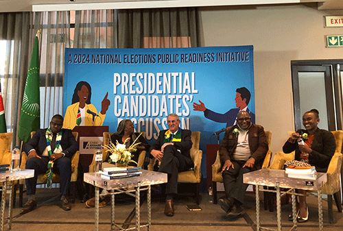 candidayes Presidential ‘hopefuls’ square off …Top four parties absent