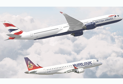 codeshare British Airways agrees to codeshare with Airlink