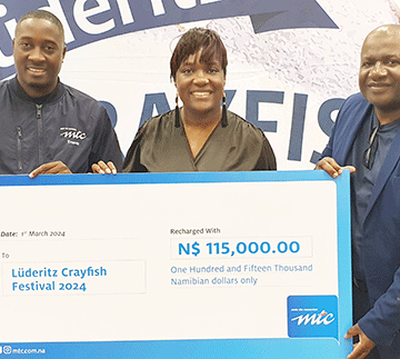 crayfish MTC commits N$115 000 to Lüderitz Crayfish Festival
