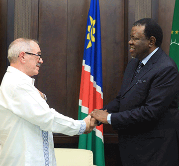 cuba 2 Geingob bids farewell to Cuban ambassador