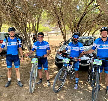 cycling 3 Cyclists aim to raise funds for school