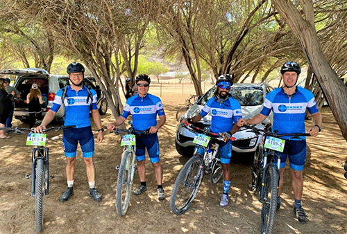 cycling 3 Cyclists aim to raise funds for school