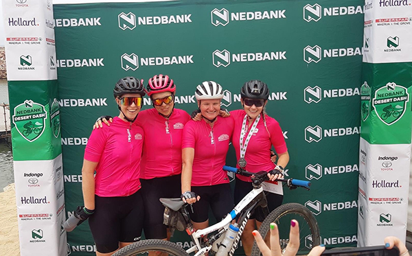 cyclist jpg Charity teams hail impact of Desert Dash