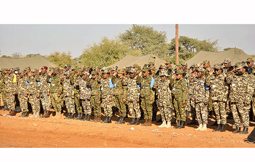 defence NDF, BDF kick off exercise Hanganee Two