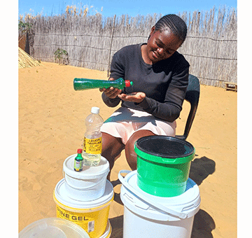 dishwashing Ndiyona youth has big dishwashing dreams