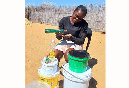 dishwashing Ndiyona youth has big dishwashing dreams