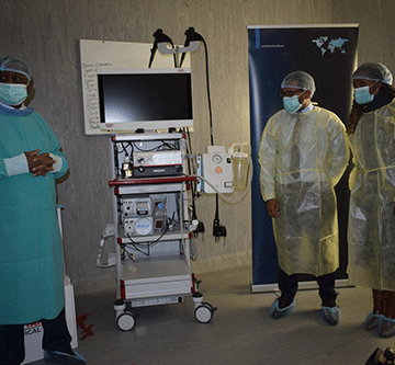 endoscopy Debmarine Namibia hands over endoscopy machine to state