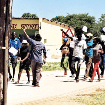 farmers Aggrieved Otjinene farmers demonstrate against MTA