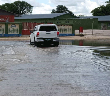 flood school Efundja wreaks havoc in the north