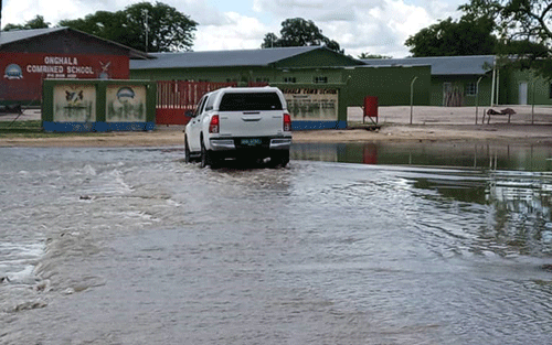 flood school Efundja wreaks havoc in the north