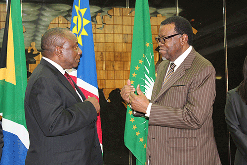 geingob 6 Geingob to host Ramaphosa on Friday