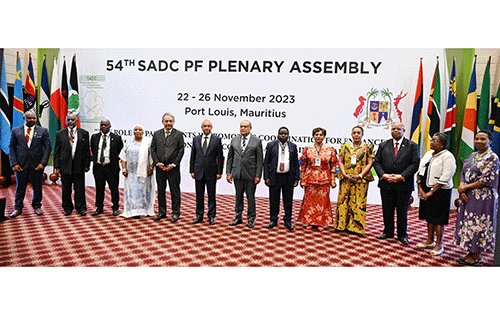 group mauritius 1 SADC PF Plenary focuses on Role of Parliaments in disaster responses