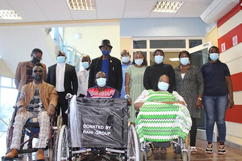 img 20220120 wa0024 Disabled persons received wheelchairs