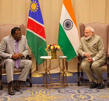 india Geingob hails Namibia, India’s strong bond