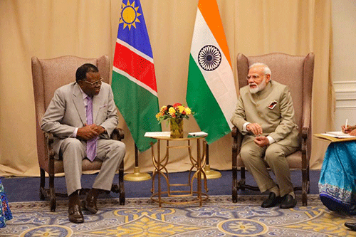 india Geingob hails Namibia, India’s strong bond