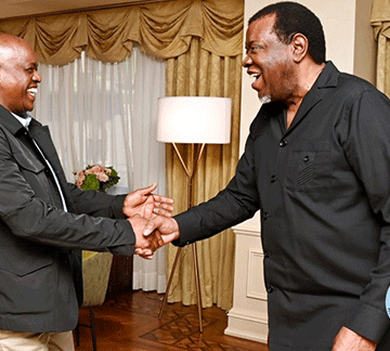 masisi 2 Masisi pays Geingob courtesy call in New York