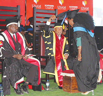 mbumba 1 1 Mbumba calls for increased student intake at Unam Southern Campus