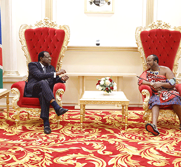 mswati Geingob urges internal Eswatini dialogue
