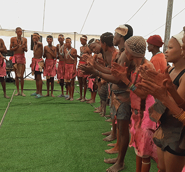 ohamba Ohamba of Oukwanyama seeks integration with the San community