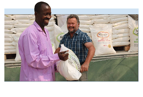 page 04 Green scheme donates maize meal