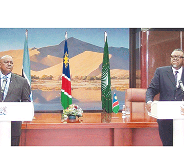 parliament Parliament appeals for more patrols along border with Botswana