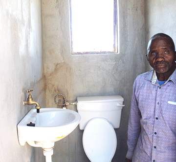 pensioners Mariental municipality constructs toilets for pensioners
