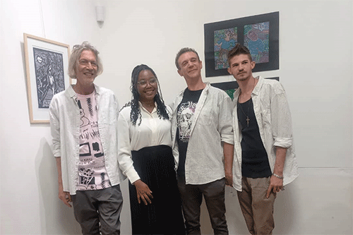 pieter 2 3 Theofelus commends Namibian artists for promoting Namibian brand