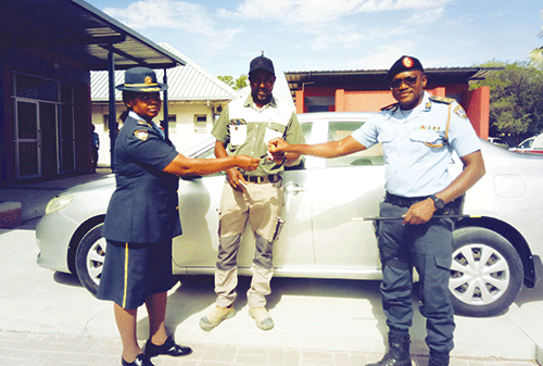 police 1 Oshana commander avails his car to fight crime