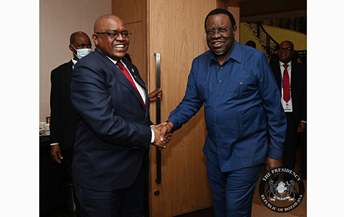 presidents jpg Geingob, Masisi committed to BONA 2027…say all will be ready on time