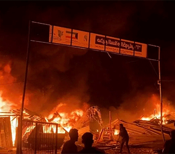 rafah 2 40 killed as Israeli strikes set tents ablaze