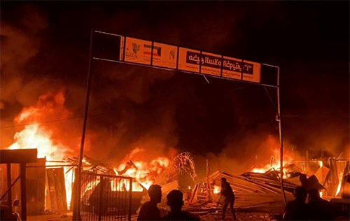 rafah 2 40 killed as Israeli strikes set tents ablaze