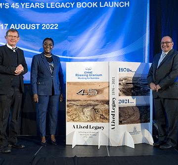rossing 1 Rössing launches 45 years’ legacy book