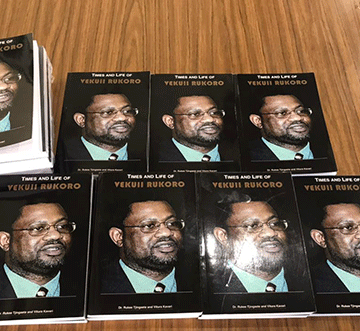 rukoro ‘Times and Life of Vekuii Rukoro’ book launched