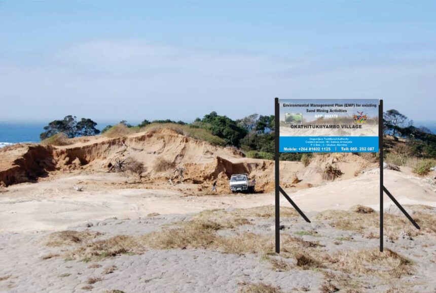 sand mining Efano ta li ulike omina yomavi lya hanagulwa po kuwalye