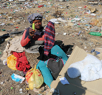 Dumpsite dwellers want Covid benefits back