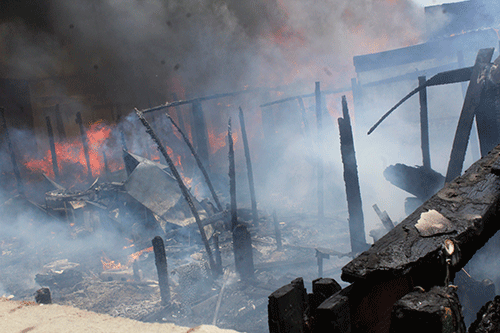 shackfire Inferno leaves 26 families homeless