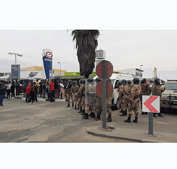 shoprite 2 1 Police crush Walvis Bay Shoprite protest