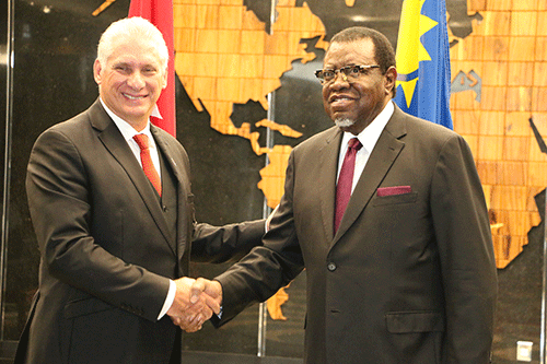 state visit Namibia condemns Cuba terror listing