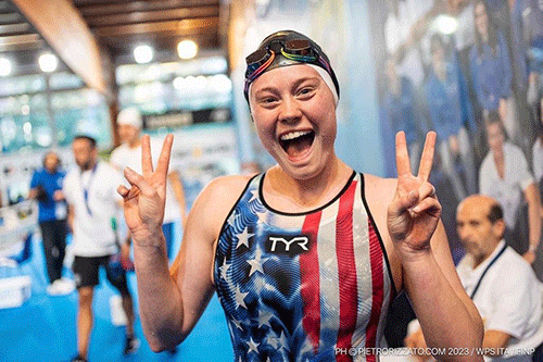 swimmer jpg American swimmer urges local swimmers to chase their dreams