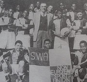 tales 4 1 Ode to great footie ‘Ou /Hurob’ Theodore Wherrick Zimmer-Goreseb 1937 – 2024