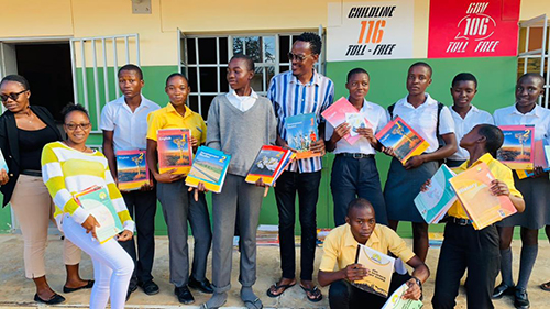 textbooks Taking textbooks to the needy