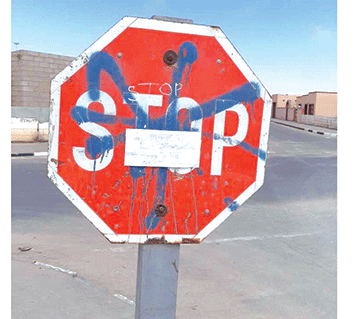 Road sign vandalism impacts community safety