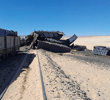 train Derailed train causes two fatalities