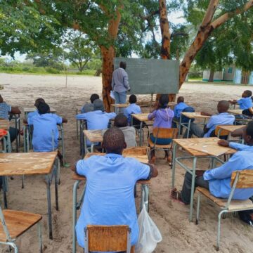 tree Zambezi school resumes under tree