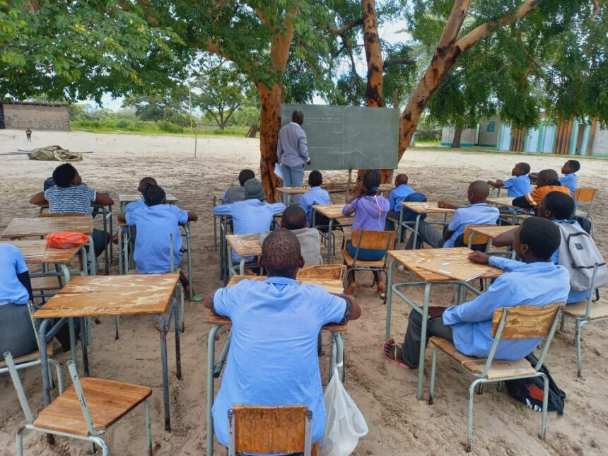 tree Zambezi school resumes under tree